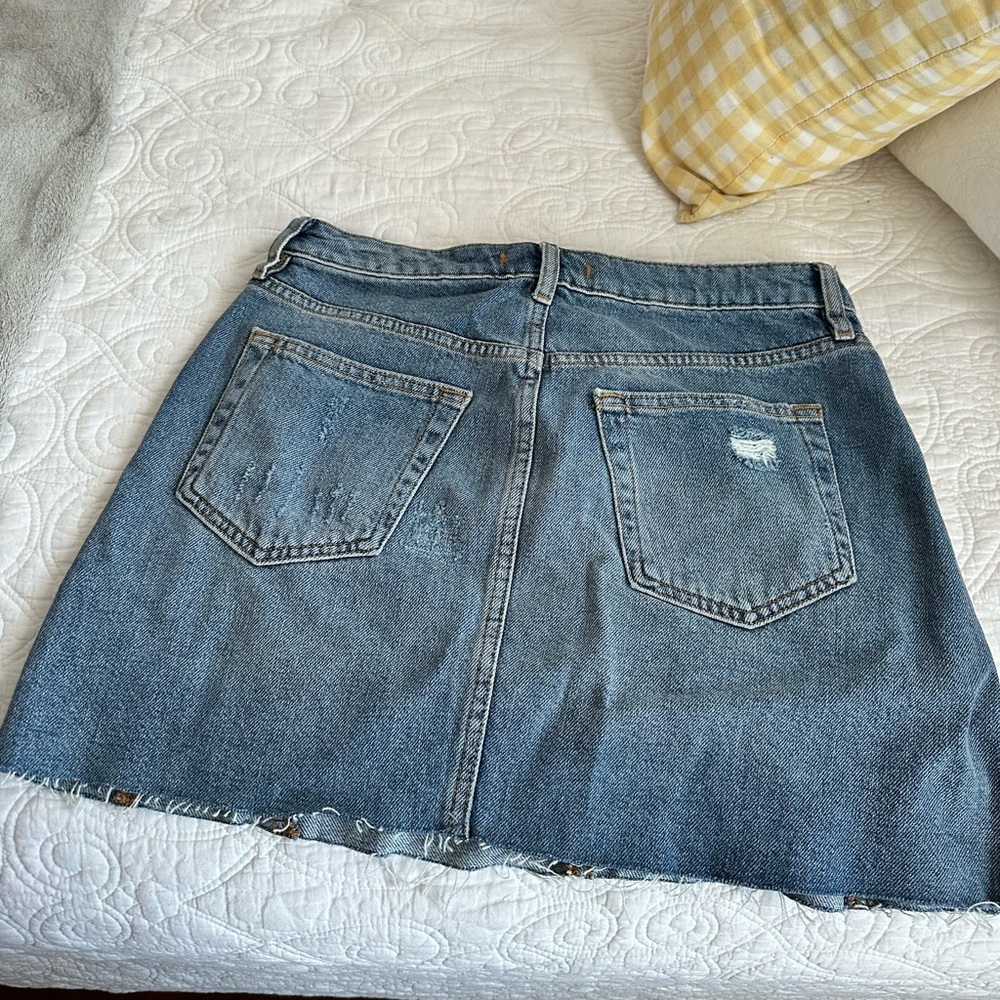 Free people denim skirt